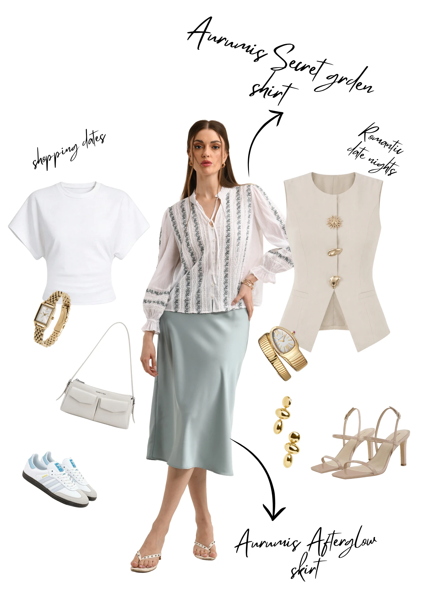 The Secret Garden Shirt styled for shopping dates and romantic date nights