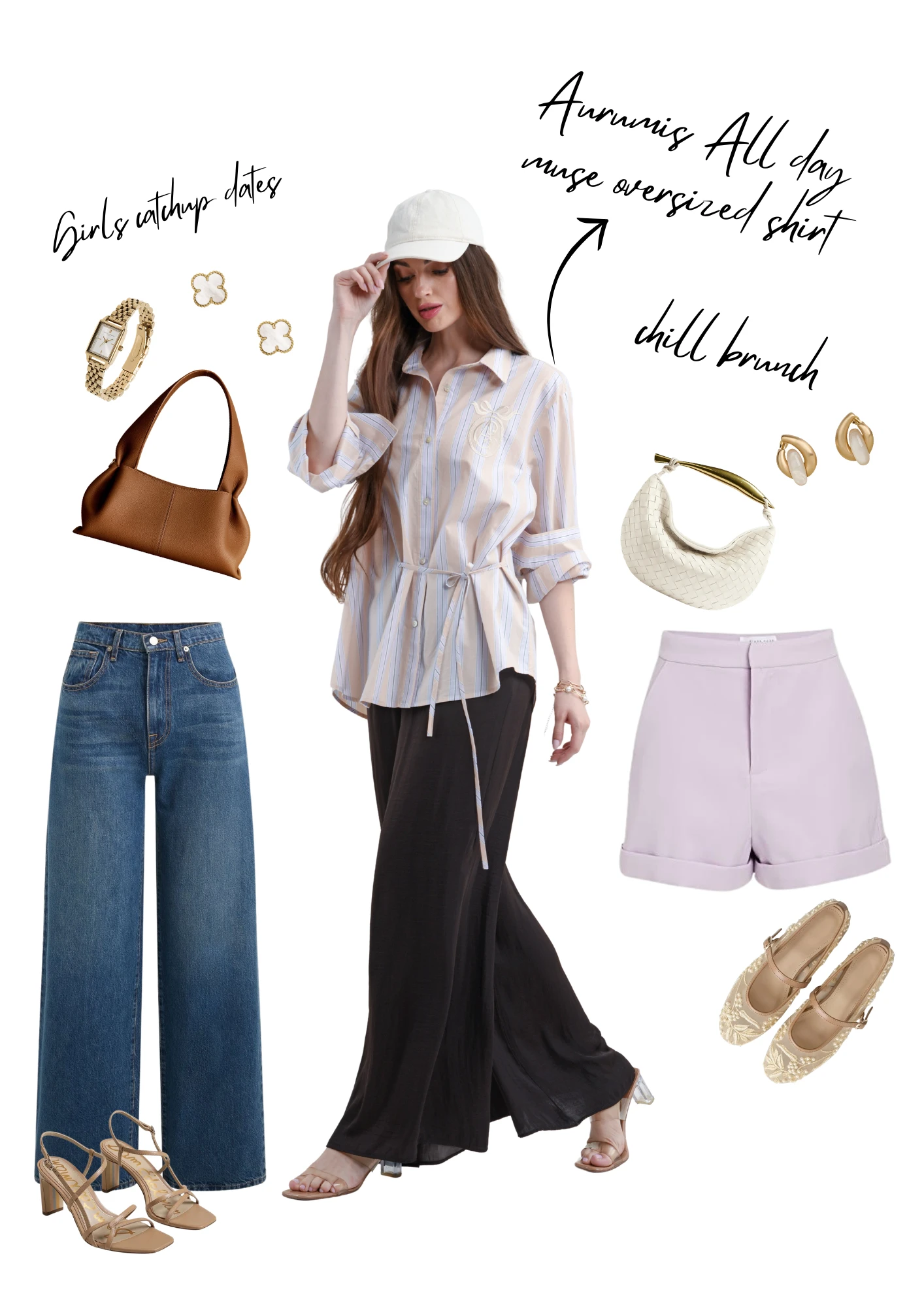 The All Day Muse Shirt styled for girls catchup dates and chill brunch